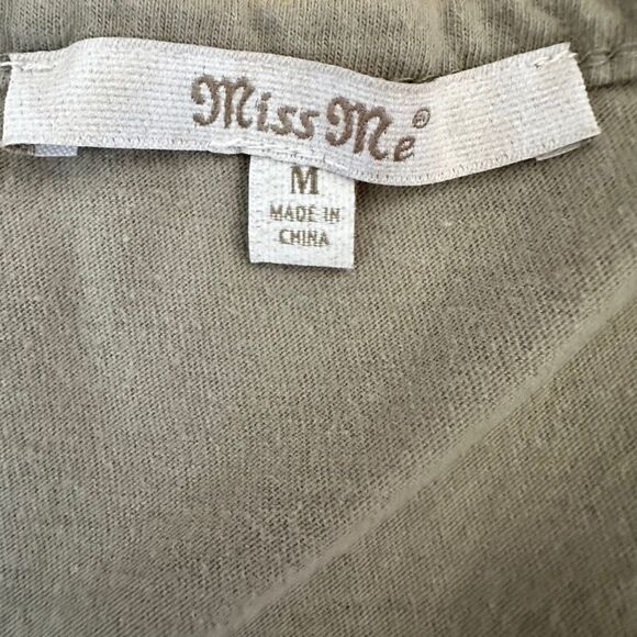 Miss Me ~Je Te Manque? (You miss me?) ~ round neck Tshirt dress ~ size Medium - Picture 7 of 11